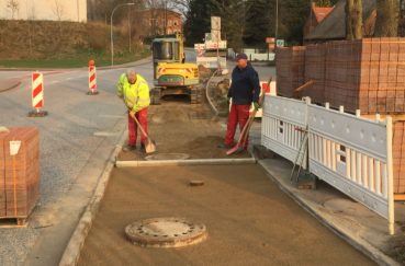 Wander-Baustelle In Der Ortsdurchfahrt Berkenthin