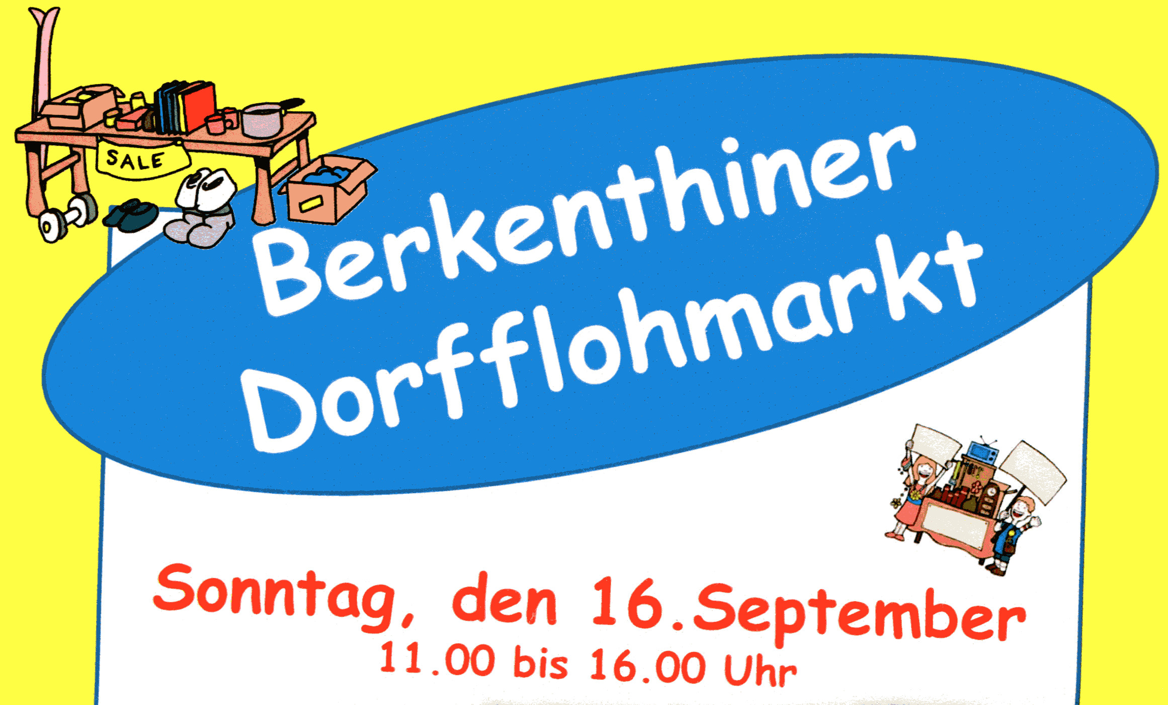 Berkenthiner Flohmarkt Am Sonntag, 16.09.2018