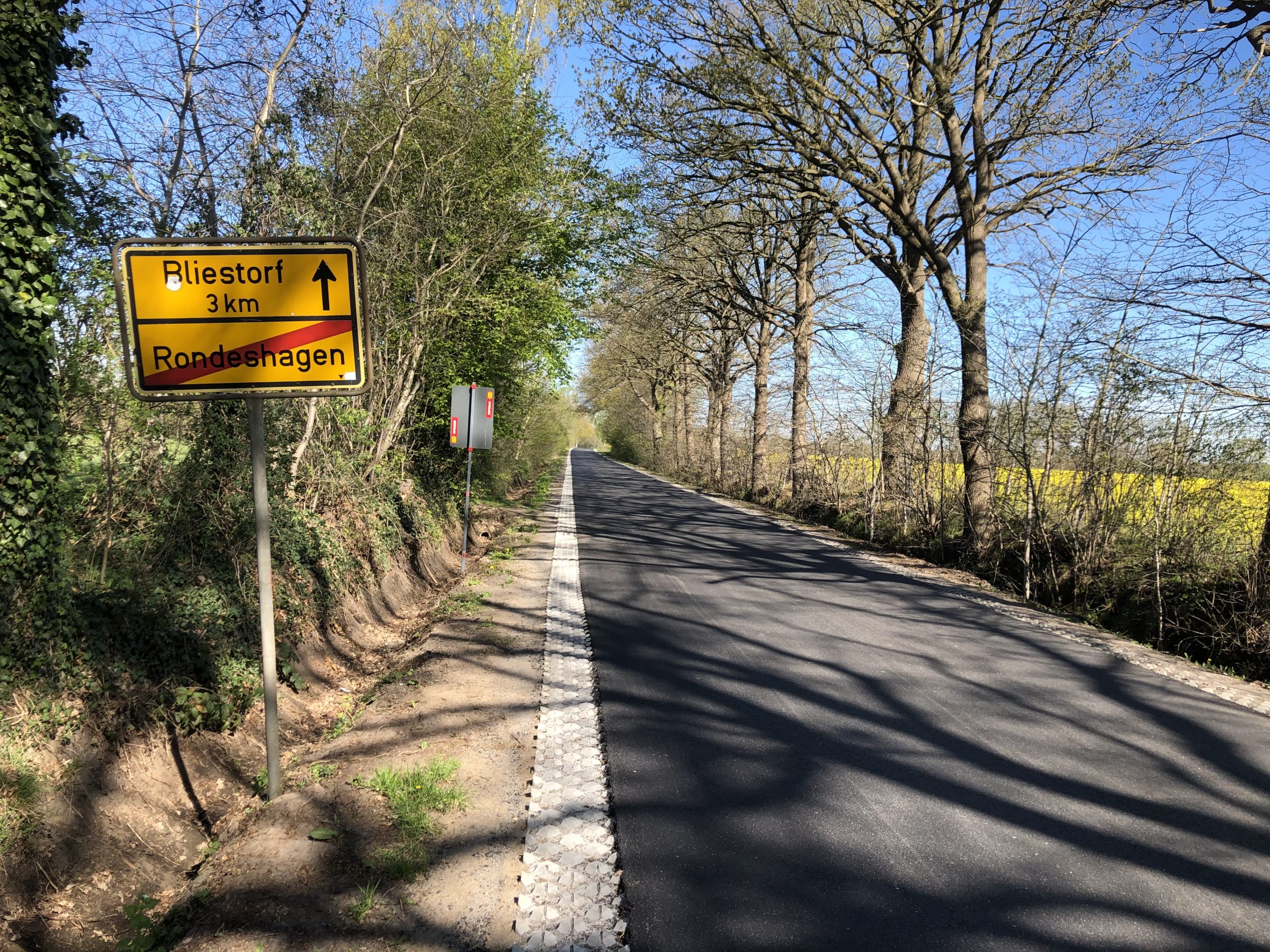 Verbindungsstraße Zwischen Den Gemeinden Bliestorf Und Rondeshagen Wieder Eröffnet