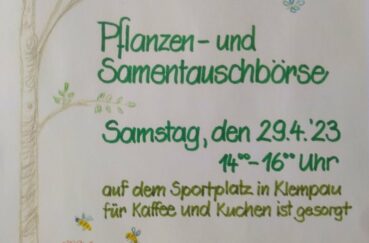 Pflanzen- Und Samentauschbörse Am Samstag, 29.04. In Klempau