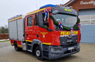 Neues Löschfahrzeug TSF-W Für Die Feuerwehr Göldenitz