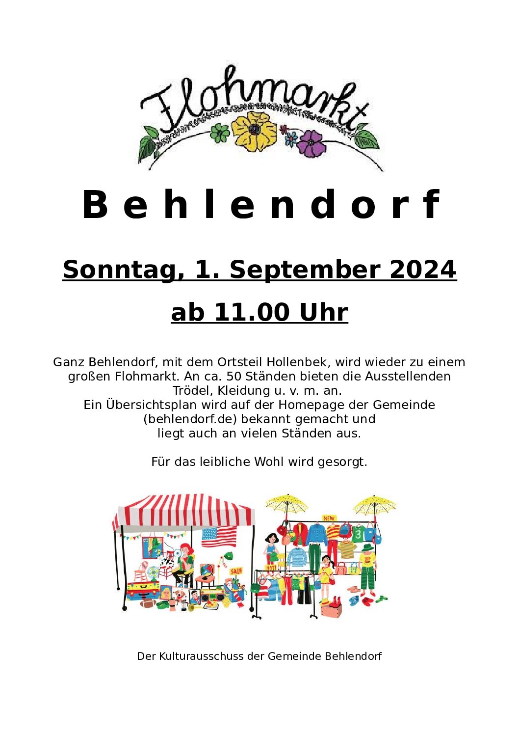 Flohmarkt In Behlendorf Am 01.09.2024