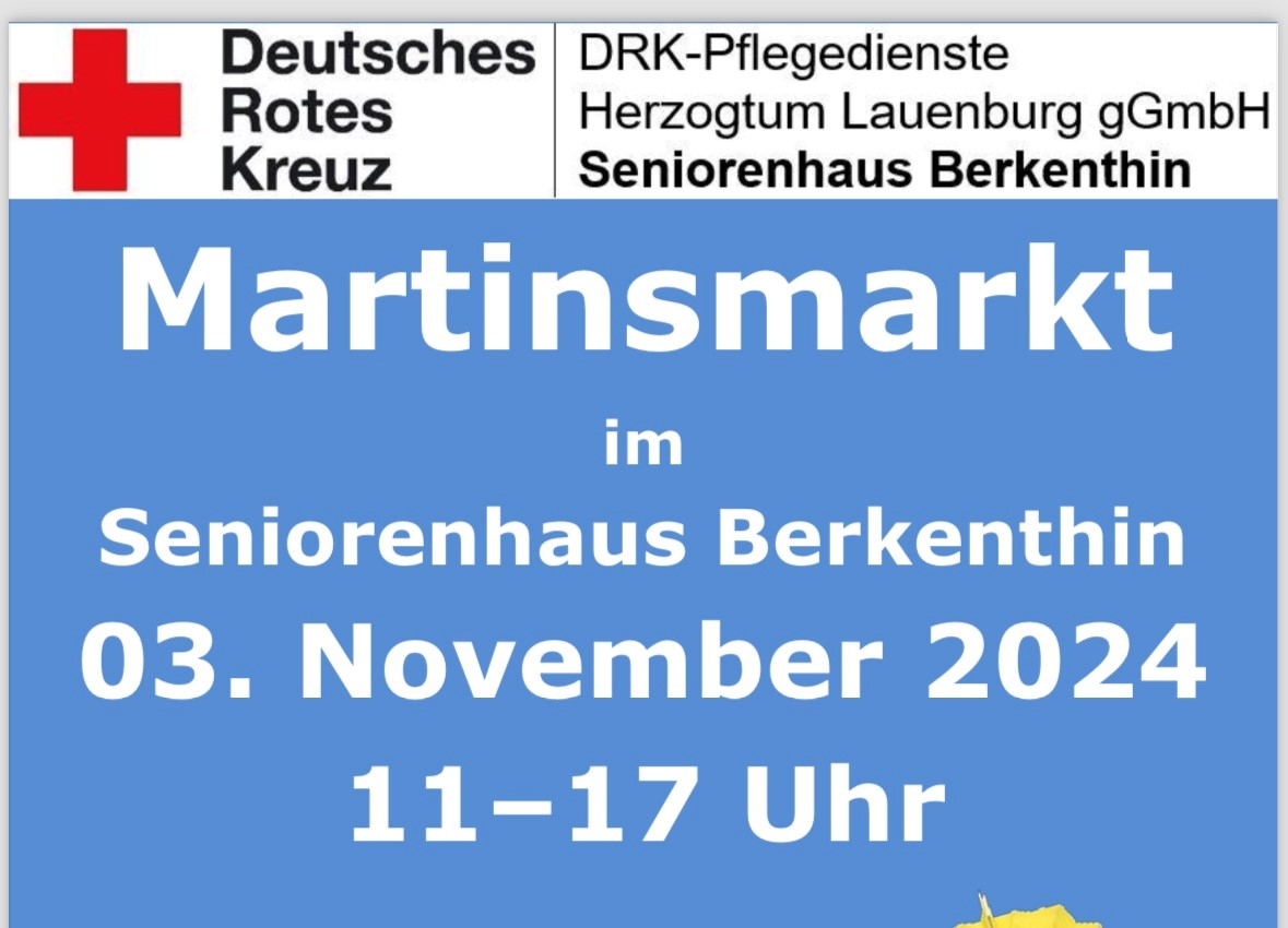 Martinsmarkt Im DRK-Seniorenhaus Berkenthin Am 03.11.