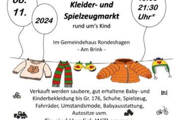 Kleider- Und Spielzeugmarkt In Rondeshagen Am 08.11.