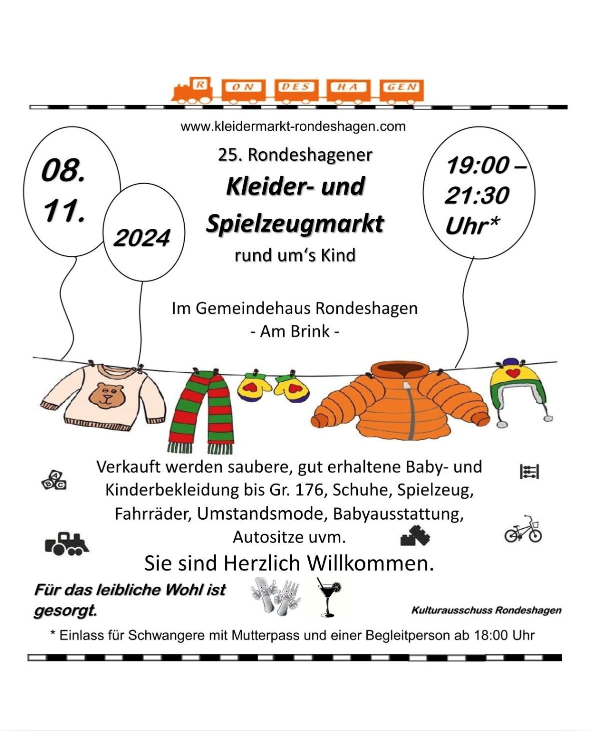 Kleider- Und Spielzeugmarkt In Rondeshagen Am 08.11.