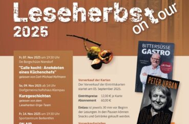 Der Leseherbst Wieder Auf Tour