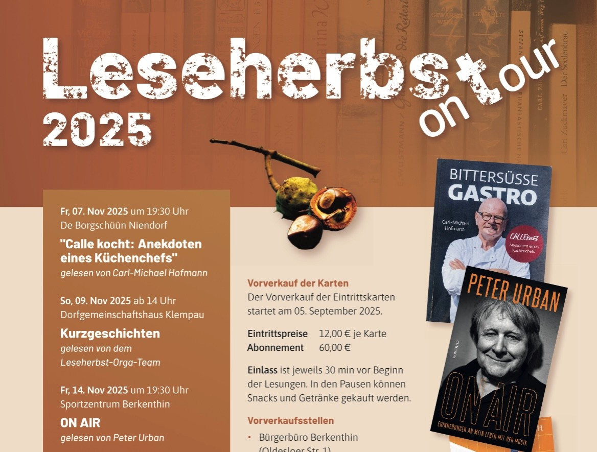 Der Leseherbst Wieder Auf Tour