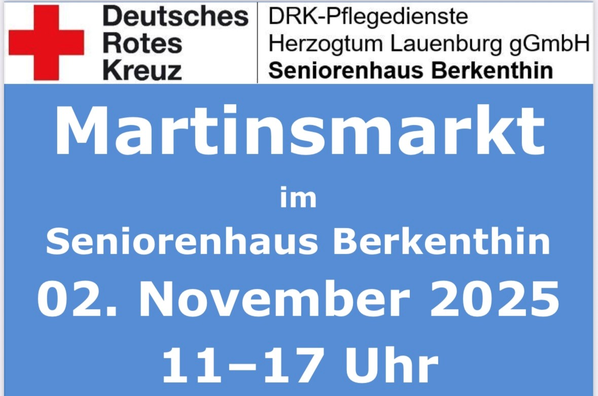 Martinsmarkt Im DRK-Seniorenhaus Berkenthin Am 02.11.