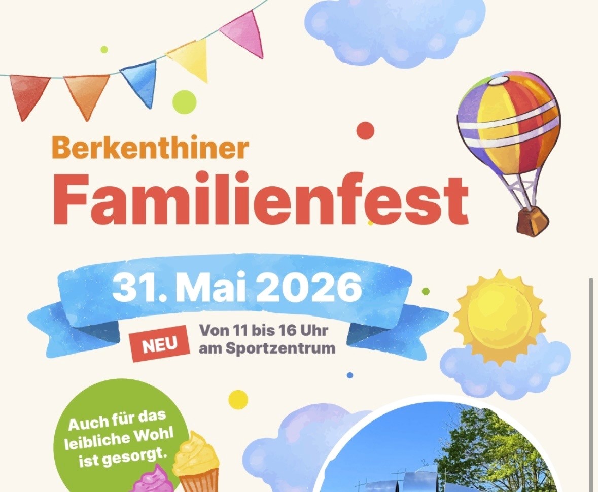 Die Gemeinde Berkenthin Lädt Ein Zu Einen Großen Familienfest Am 31.05.2025
