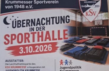 Übernachtung In Der Sporthalle Krummesse Am 03.10.