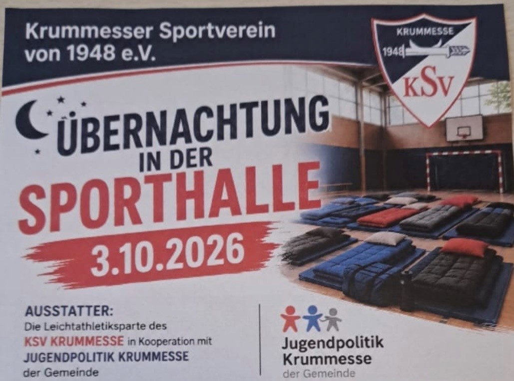 Übernachtung In Der Sporthalle Krummesse Am 03.10.